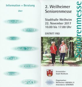 Weilheimer Seniorenmesse 2017 - Flyer