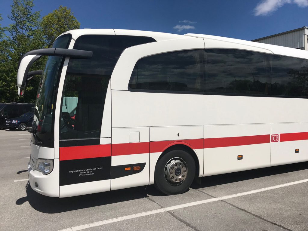 Werksbus für Firma ROCHE von RVO (Regionalverkehr Oberbayern)