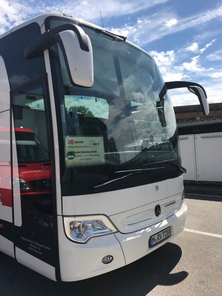 Werksbus für Firma ROCHE von RVO (Regionalverkehr Oberbayern)
