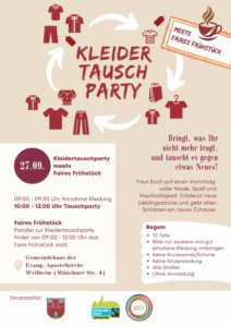 Faire Woche September 2025 Kleider Tausch Party
